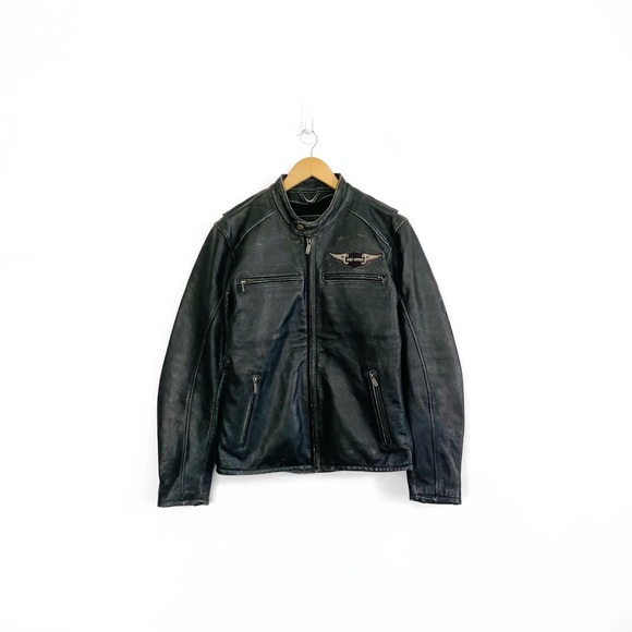 Harley Davidson Birler Distressed Leather Jacket